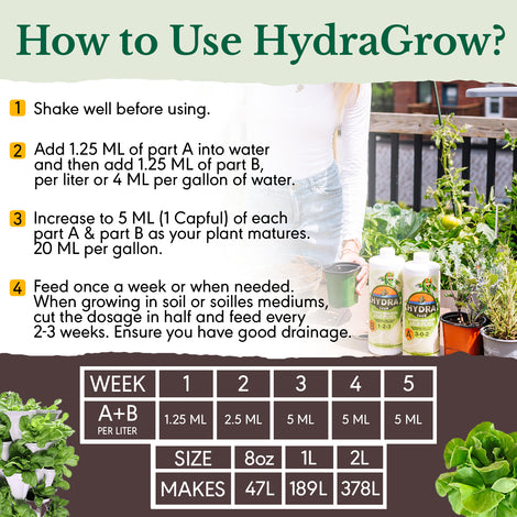 HydraGrow A & B (1L / 32oz)