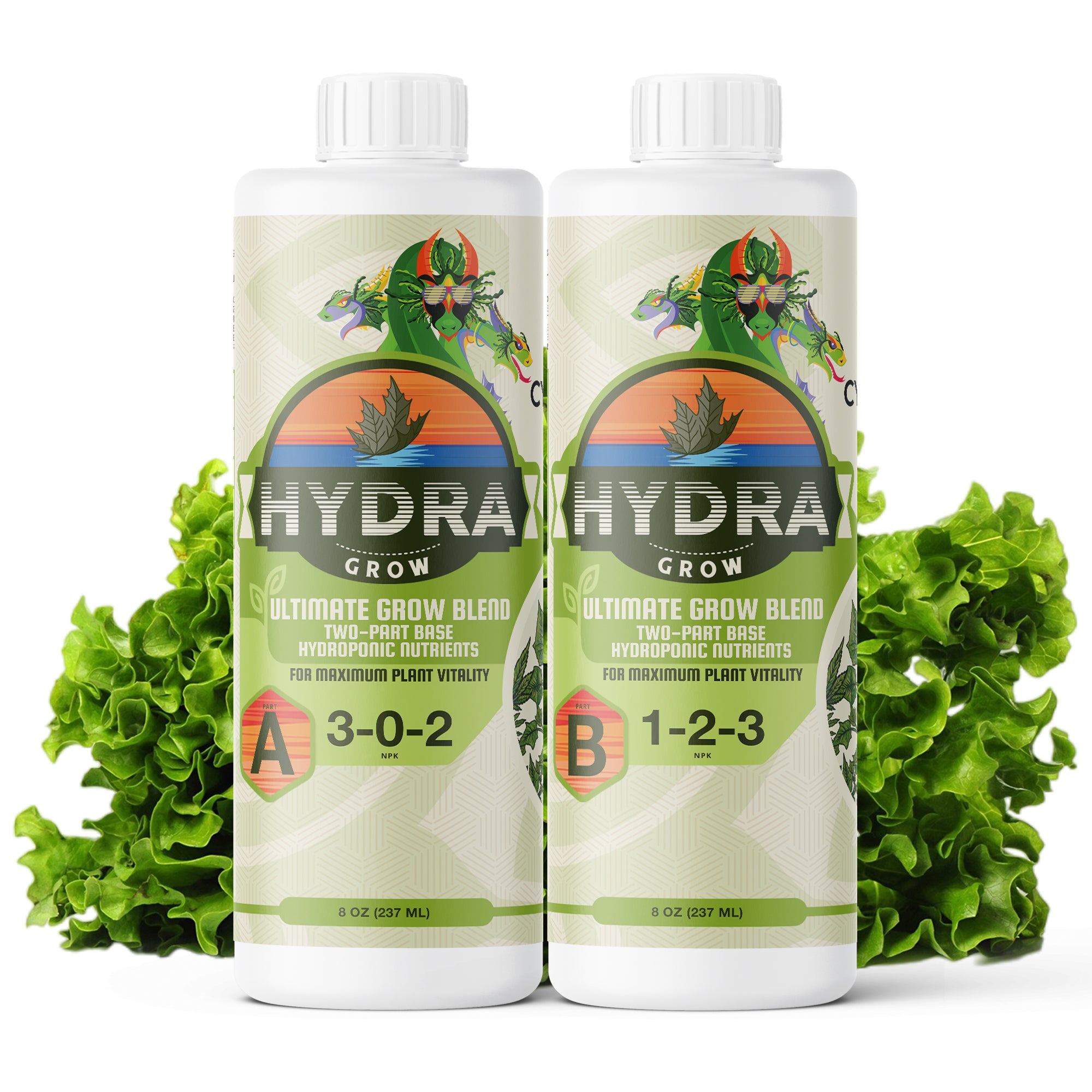 fertilizer for hydroponic plants HydraGrow A & B (250ml / 8oz) – HydraGarden