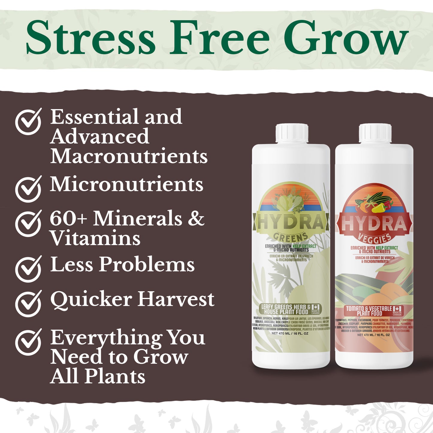 HydraGreens & HydraVeggies (500ml / 16oz)