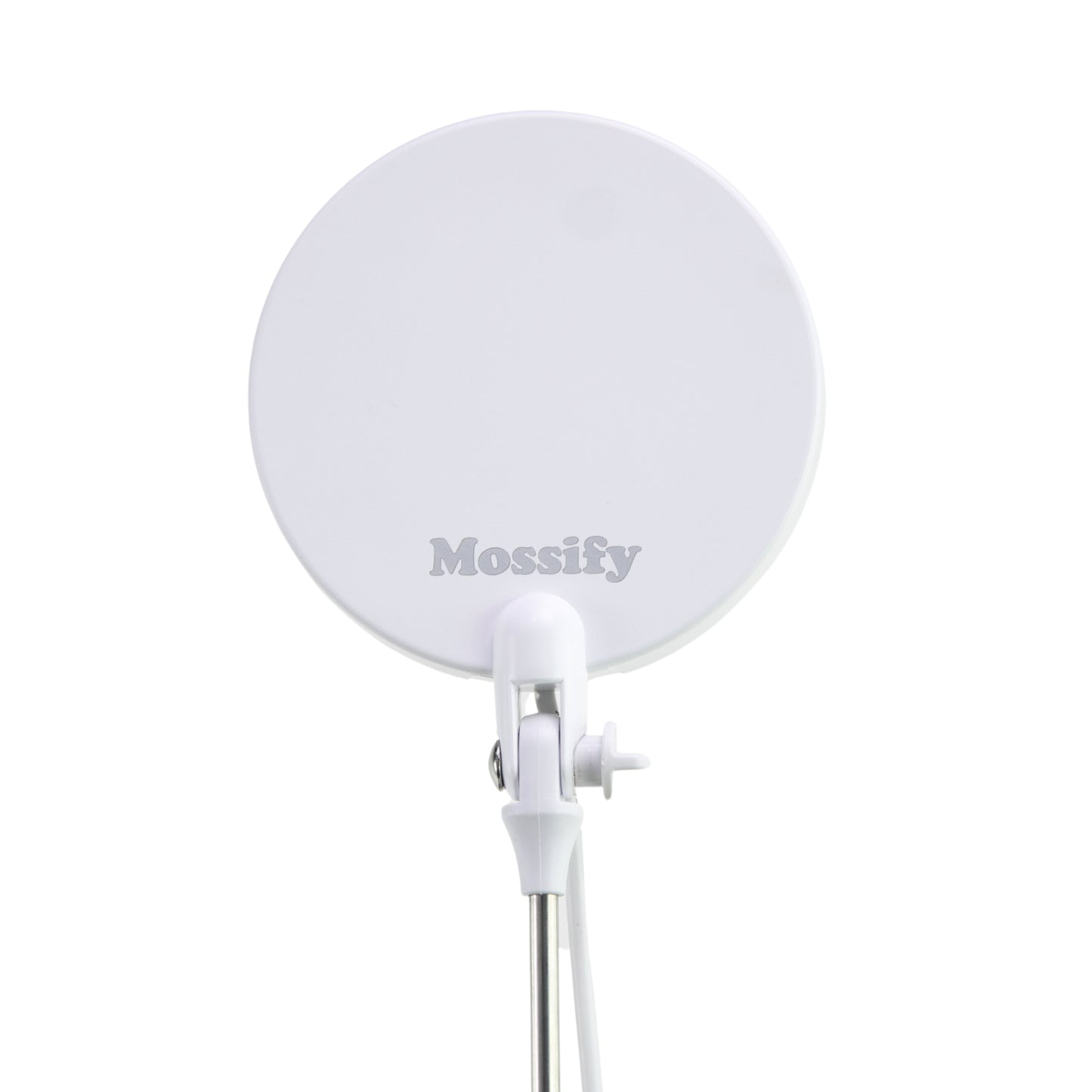 Mossify LED plant grow light in white — 28-inch adjustable height, full spectrum, dimmable, for indoor plants
