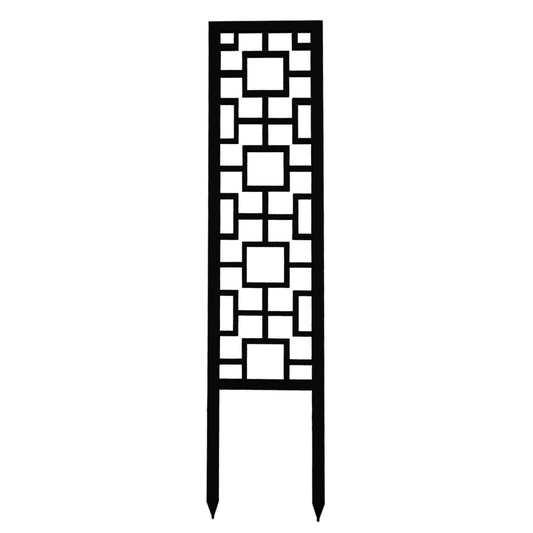 Mossify Tropical Squares Wooden Trellis — minimalist indoor plant support for climbing and vining houseplants