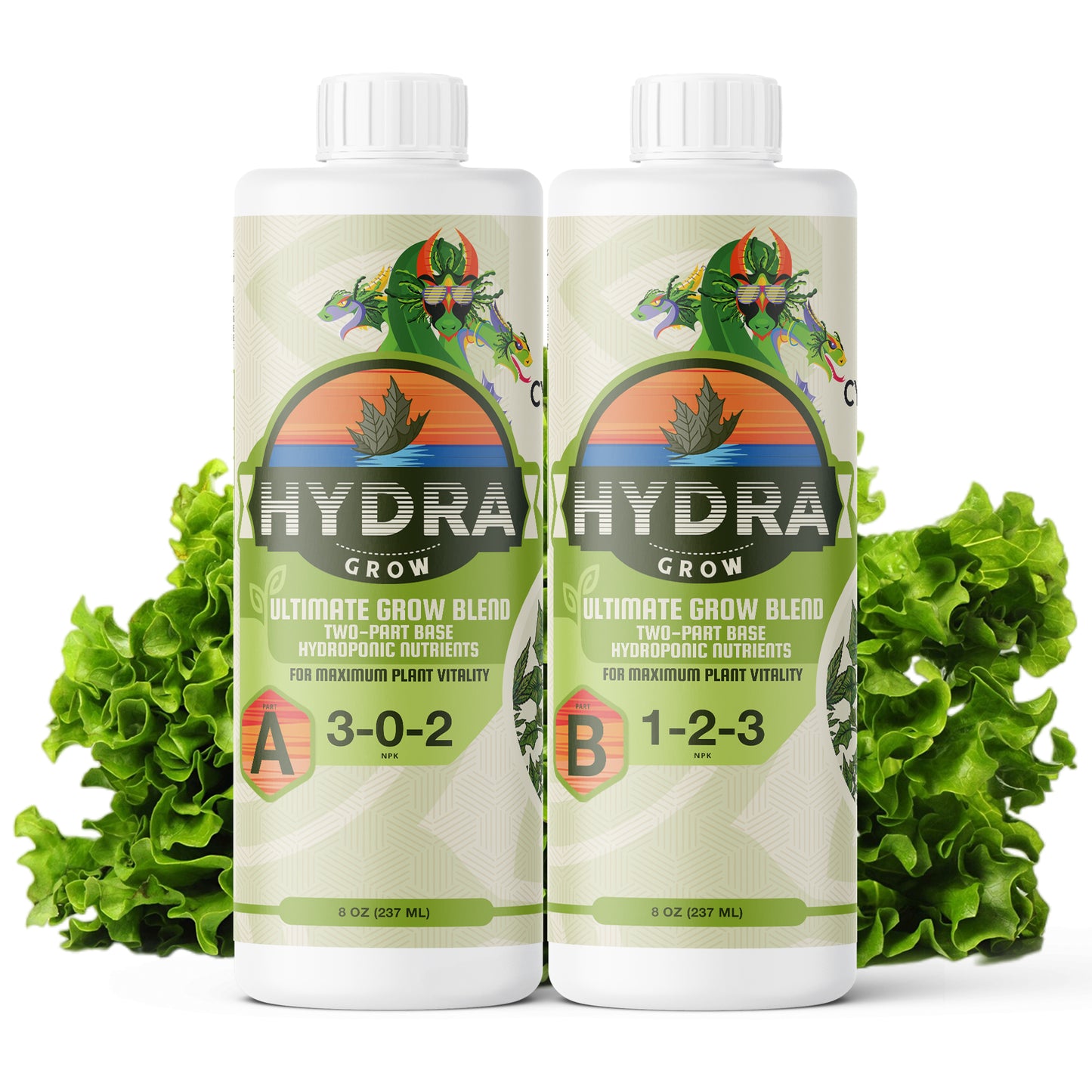 Nutriments de culture HydraGrow A &amp; B (250 ml / 8 oz)