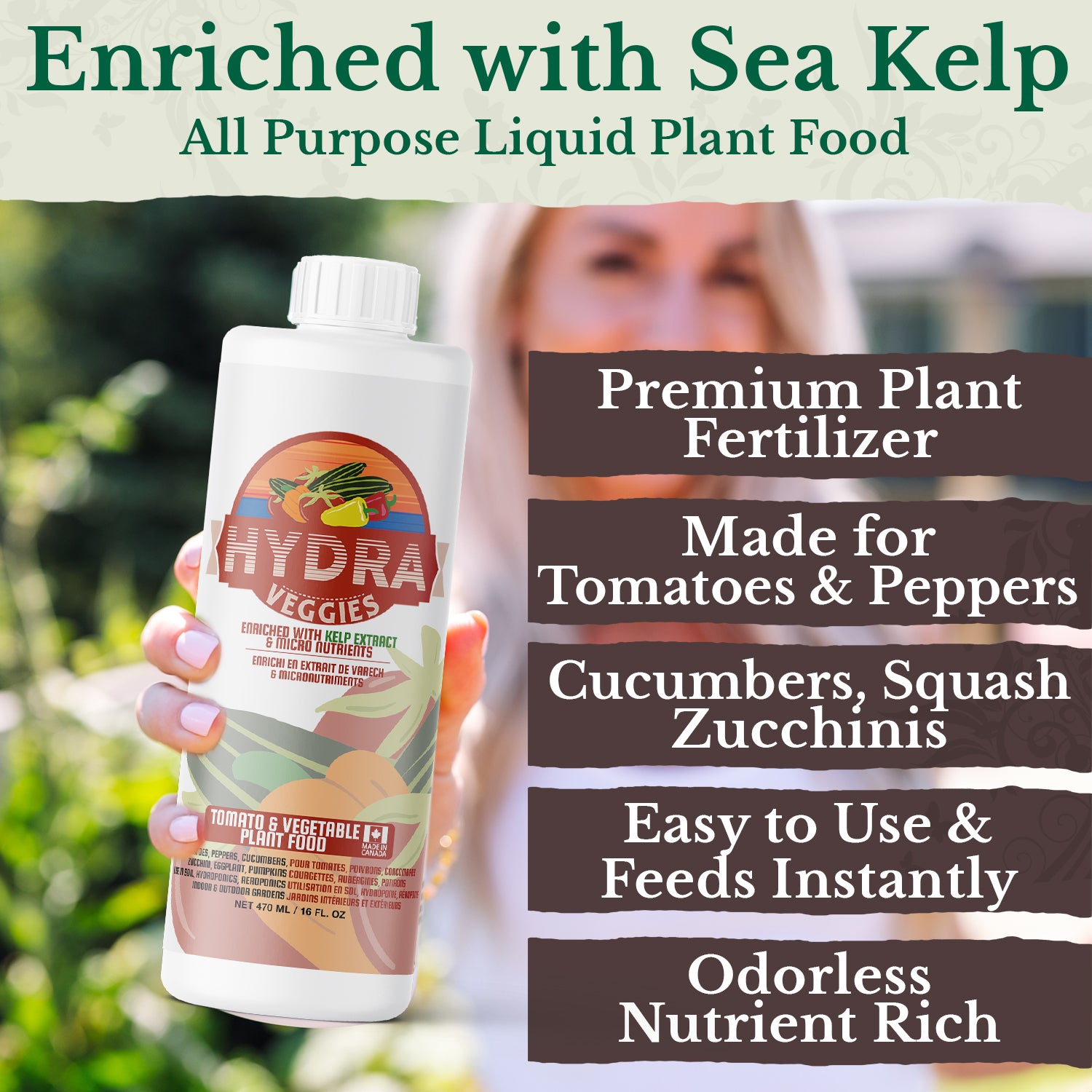 kelp fertilizer nutrients HydraVeggies (500ml / 16oz) – HydraGarden