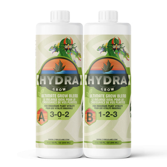 HydraGrow A & B Grow Nutrients (1L / 32oz)