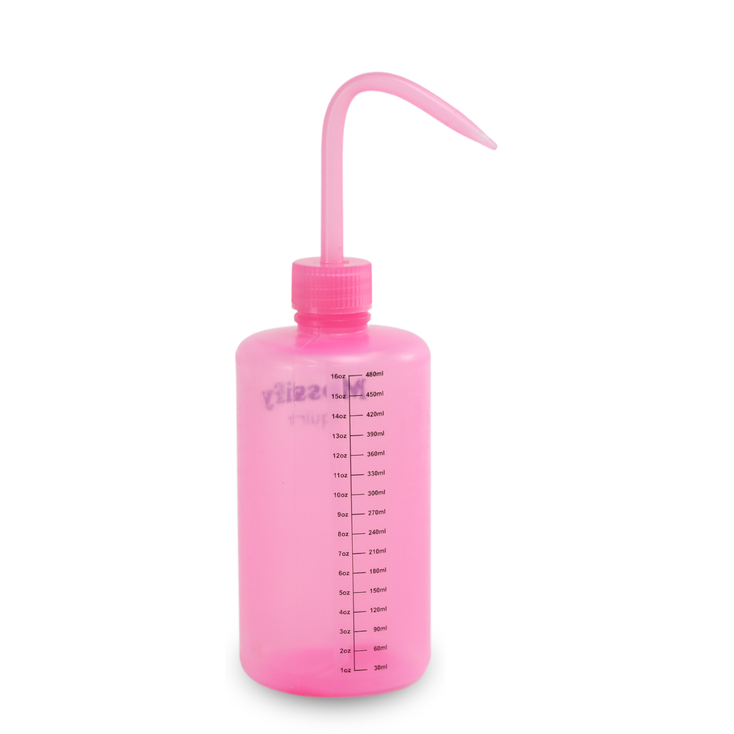 Mossify Squirtr precision watering bottle for houseplants, available in Clear and Pink, 500ml capacity