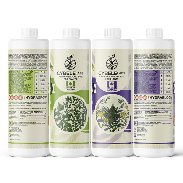 Hydragrow &amp; Hydrabloom A &amp; B Grow &amp; Bloom Nutriments (1L / 32oz)